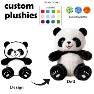 Almohada Grande de Peluche de Panda, Cojín Kawaii Personalizado, Relleno de Algodón PP, Juguete de Peluche Grande con Peso <span class=keywords><strong>para</strong></span> Aliviar el Estrés - Product Image 1