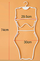 Cintres en plastique pour maillots de bain, bikinis et pantalons de natation