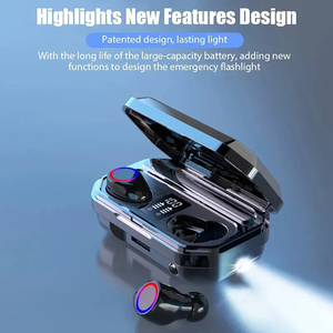 M12 TWS 5.0 Tai Nghe Đúng Không Dây Earbuds 9D Stereo Thể Thao Không Thấm Nước Earbuds Tai Nghe Với Đèn Pin 2000MAh Sạc Hộp - Product Image 2