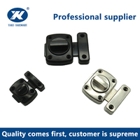 Protecteur de loquet de porte en alliage de zinc noir mat ou nickel satiné de 3 ''4" 5"