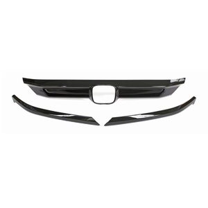 Accessoires extérieurs pour voiture Welta Gloss Black, ABS+PP, autocollant de calandre avant, garnitures de capot moteur pour Honda Breeze 2020-2022 - Product Image 2