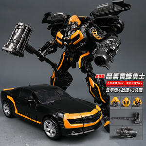 Pour Optims <span class=keywords><strong>Prime</strong></span> Dark pour Bumblebe Warrior Pilier Figure Modèle pour enfants Transformant Robot King Kng Édition partielle en alliage - Product Image 4