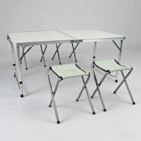 Ultraleichter Aluminium-Klapptisch und -Stühle Camping Picknick Egg Roll Modernes Tragbares Outdoor-Klappmöbel