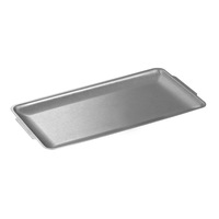 Nampan Persegi Panjang Stainless Steel 304 Gaya Korea untuk Barbekyu, Steak, Daging, Hot Pot, Restoran, Warna Emas Antik