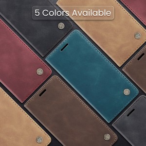 Étui portefeuille en cuir à fentes magnétiques pour cartes pour <span class=keywords><strong>Samsung</strong></span> S26 Ultra S25 Edge S24 S23 S22 <span class=keywords><strong>S21</strong></span>, <span class=keywords><strong>coque</strong></span> de <span class=keywords><strong>téléphone</strong></span> à rabat avec support intégré - Product Image 2