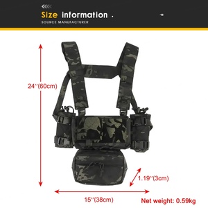Chaleco Táctico ARTEX MK4 con Portacargadores para 5.56/7.62, Bolsa de Alas, Bolsa Molle, Bolsa Dangler - Product Image 4