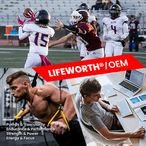 ไลฟ์เวิร์ธ คัสตอม ฟอร์มูล่า ปรับปรุงประสิทธิภาพ อาหารเสริมชนิดผงก่อนออกกำลังกาย ผสมคาเฟอีนและครีเอทีน - Product Image 2