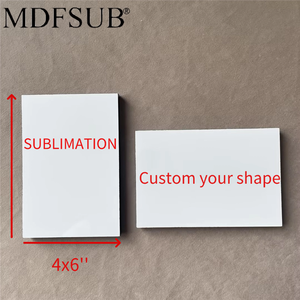 MDFSUB Panneaux <span class=keywords><strong>photo</strong></span> à sublimation avec impression <span class=keywords><strong>personnalisée</strong></span> Bloc <span class=keywords><strong>photo</strong></span> en MDF à sublimation blanc 15mm Plaques en MDF vierges à sublimation 4x6'' - Product Image 2