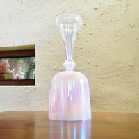 Coupe chantante en cristal rose clair, instrument de guérison sonore, bol chantant en cristal pour améliorer l'énergie
