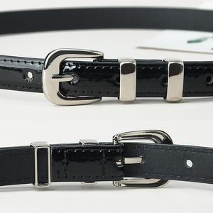 <span class=keywords><strong>Ceinture</strong></span> en cuir couleur bonbon avec boucle fine en alliage, style Ins, pour <span class=keywords><strong>femme</strong></span>, idéale pour robes et jeans - Product Image 5