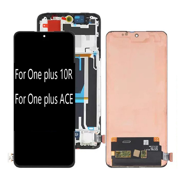 Replacement Display Original AMOLED Screen Display Mobile Phone Screen for One Plus 10R 1+ACE Screen Accessories Digitizer Supports fingerprint recognition