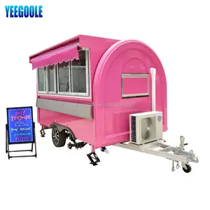 Yeegoole ODM Standar Australia Hot Dog Cart Trailer Churros Keranjang Penjual Makanan Keranjang/Dapur