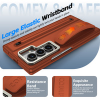 Funda Plegable Ultra Delgada con Tacto de Piel para Samsung Galaxy Z Fold 8, Ranura para Stylus, Correa de Silicona, Soporte para Cámara, Cubierta Protectora