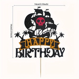 1 adorno para pastel <span class=keywords><strong>de</strong></span> cumpleaños con temática pirata, adorno para pastel <span class=keywords><strong>de</strong></span> cumpleaños con temática <span class=keywords><strong>de</strong></span> <span class=keywords><strong>marinero</strong></span>, decoración para pastel <span class=keywords><strong>de</strong></span> fiesta <span class=keywords><strong>de</strong></span> cumpleaños infantil - Product Image 3