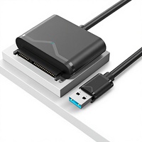 Nuevo Adaptador de Disco Duro de Estado Sólido Easy Drive Line USB3.0 a SATA con Puerto de Alimentación CC