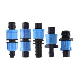 DaringFish 16/20 Conector de Engate Rápido com Anel de Tração para Fita Gotejadora de Três Vias/Cotovelo Gotejador em Plástico de Engenharia para Irrigação por Microaspersão - Product Image 1
