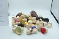 Bouchon en liège synthétique en polymère personnalisé en forme de T en bois et en plastique pour bouteille de vin, de champagne ou de liqueur