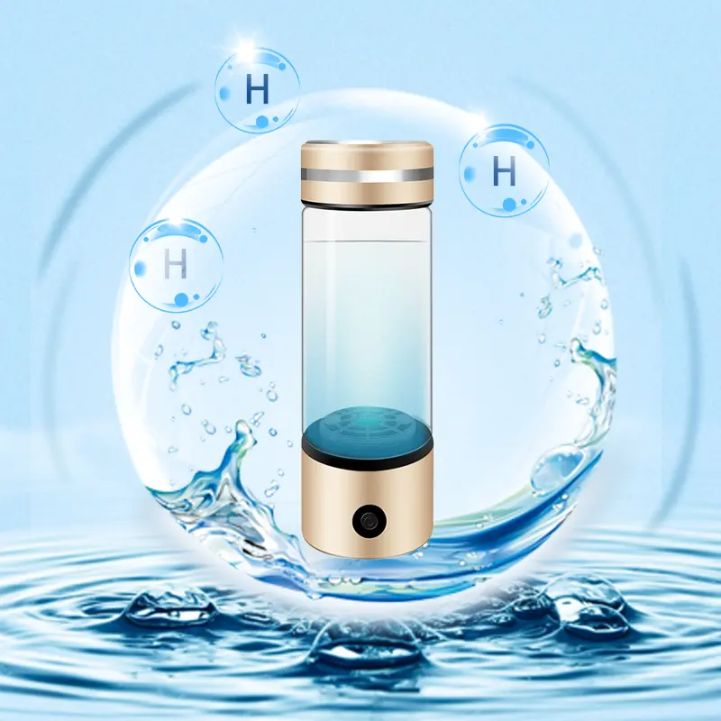 2024 पीईएम एसपीई टेक्नोलॉजी पोर्टेबल हाइड्रोजन पानी की बोतल रिचार्जेबल हाइड्रोजन वॉटर आयोनाइजर मशीन पुरुष महिला गृह कार्यालय यात्रा