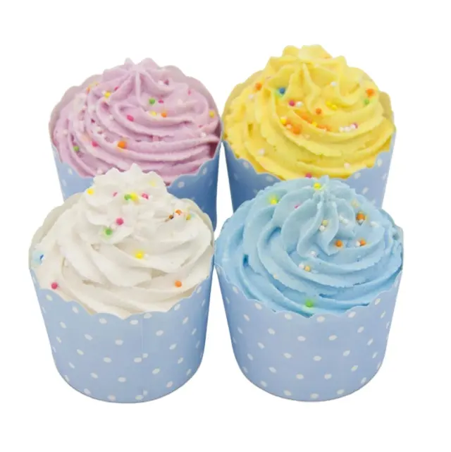 OEM Custom Private Label Cupcake Duft Bade bombe Geschenkset Kinder natürliche Bio Regenbogen Eis Bade bomben