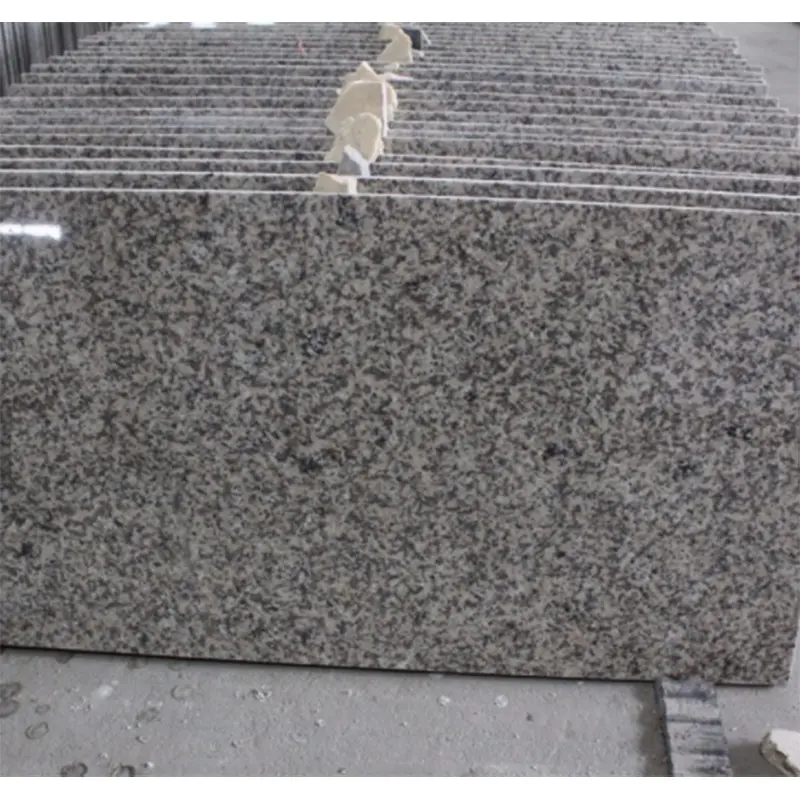 Laje de pedra natural para uso externo, piso de granito G664 G603 para pavimentação, superfície polida vermelha, laje de pedra natural branca