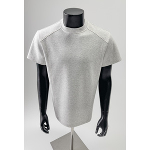 เสื้อยืดแขนสั้นผ้าแคนวาสคอตตอน 100% สำหรับผู้ชาย เนื้อผ้าหนา ระบายอากาศได้ดี ทรงปกติ ดีไซน์เรียบง่าย - Product Image 4