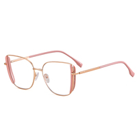 Gafas Ópticas Anti-Luz Azul para Mujer MS 81506, Diseño Cuadrado, TR90+Metal, Coloridas, Moda 2024