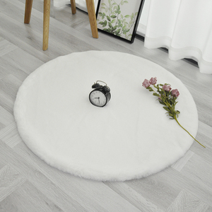 Tappeti di fabbrica di alta qualità decorazioni <span class=keywords><strong>per</strong></span> la casa all'ingrosso <span class=keywords><strong>tappeto</strong></span> e tappeti rotondi in pelliccia di coniglio finto <span class=keywords><strong>per</strong></span> soggiorno - Product Image 2
