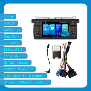 Autoradio Android 2 Din da 7 Pollici Lettore Video Stereo Schermo Tattile IPS GPS CarPlay per BMW E46 - Product Image 5