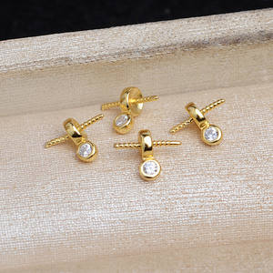 อุปกรณ์ทำเครื่องประดับเงินแท้ 925 ถาดเปล่าสำหรับใส่ไข่มุก 5828 ขนาด 7-8 มม. ตัวล็อคเงิน ตัวเชื่อมต่อแบบเส้น สำหรับงานเครื่องประดับ - Product Image 3