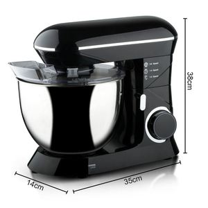 Robot pâtissier 3-en-1 1400W avec bol en acier inoxydable 8L, 6 vitesses, contrôle pulsé, protection anti-éclaboussures, efficacité énergétique A+ - Product Image 5