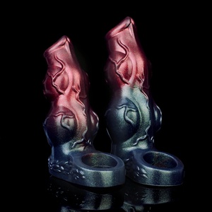 NNSX Funda de silicona hueca para pene, anillo para el pene, retarda la eyaculación, funda para agrandar el pene - Product Image 1