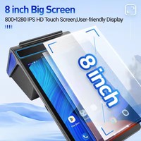 Appareil de commande de restaurant mobile 8 pouces, connectivité Wifi Bt, comptage de billets de loterie, Android, terminal de point de vente portable sans fil