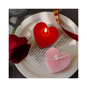 <span class=keywords><strong>Set</strong></span> regalo di candela profumata a forma di cuore romantico senza fumo candele per nozze con cera di soia aromaterapia di san valentino - Product Image 4