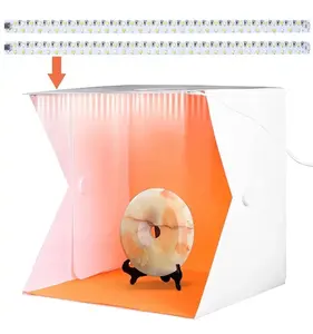 Portable Photo Studio Light Box 40cm Mini Studio Box Kit Photography Shooting Light Box with <strong>6</strong> Color Backgrounds - Product Image 4