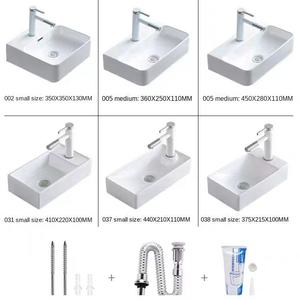 Vanidades <span class=keywords><strong>de</strong></span> <span class=keywords><strong>baño</strong></span> personalizadas Mini <span class=keywords><strong>lavabo</strong></span> <span class=keywords><strong>de</strong></span> pared <span class=keywords><strong>de</strong></span> cerámica ultraestrecho Pequeño apartamento Hotel <span class=keywords><strong>Baño</strong></span> Balcón Lavado <span class=keywords><strong>de</strong></span> cara - Product Image 2