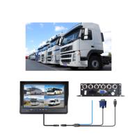 Caméra embarquée de sécurité professionnelle 7-10 pouces OEM/ODM MDVR H.265 1080P Écran tactile LCD 4 caméras Étanche Vue à 360° Boîte noire de voiture