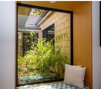 Ventanas de Aluminio de Piso a Techo a Medida, Ventanas Panorámicas Fijas de Gran Tamaño para Proyectos de Renovación de Villas