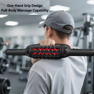 Rullo Massaggiante <span class=keywords><strong>Elettrico</strong></span> Ricaricabile con Luce Rossa, <span class=keywords><strong>Massaggiatore</strong></span> Portatile per Tutto il Corpo per un Profondo Rilassamento Muscolare - Product Image 6