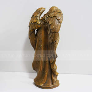 Haute qualité priez pour la décoration de bureau de sculpture en bronze d'anges de deuil - Product Image 5