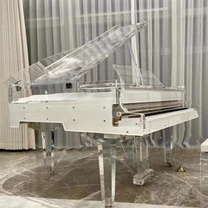 Clavier de piano en acrylique transparent de luxe de bonne qualité, instrument acoustique Js-egq01 en acrylique cristallin - Product Image 2