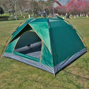 Aile kamp çadırı 3-4 kişi için uygun kolay anında kurmak için taşınabilir sırt çantasıyla çadır güneş barınak seyahat yürüyüş
