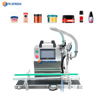 Machine de remplissage pneumatique automatique de bouteille de lotion de crème de shampooing de détergent de savon de pâte de sauce liquide d'huile essentielle