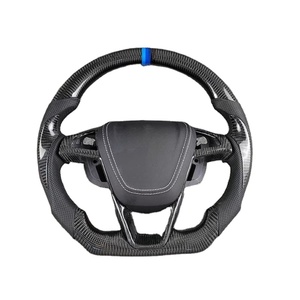Volante Sportivo in Fibra di Carbonio per <span class=keywords><strong>Ford</strong></span> Mondeo EDGE, Personalizzabile con Cuciture Rosse in Pelle, <span class=keywords><strong>Accessori</strong></span> Auto - Product Image 2