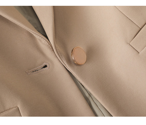 Top décontracté et à la mode pour femmes Veste grande taille à manches longues Veste de costume à bouton unique pour le bureau d'affaires - Product Image 6