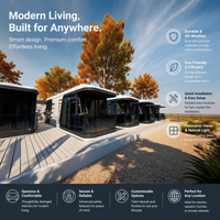 Maison conteneur à capsule spatiale en acier écologique de luxe moderne Solution de vie préfabriquée avec des couleurs personnalisées