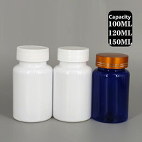 Vente en gros 100ml 120ml 150ml Bouteilles de capsules en PET Bouteilles de médicaments et bouteilles d'emballage de médicaments