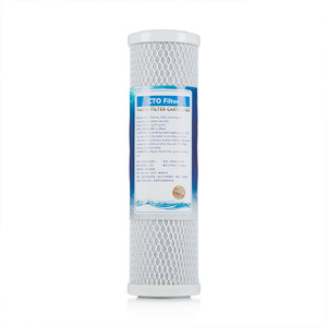 Cartouche de filtre à eau 10 pouces, élément en charbon actif fritté, maille de charbon compressé CTO haute efficacité - Product Image 2
