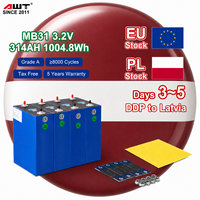 Cellule de batterie LiFePO4 prismatique haute énergie 3,2 V 314 Ah 330 Ah, 8000 cycles, stock UE Lettonie, pour alimentation de secours (DDP)