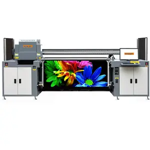 2023 Hongjet diretamente imprimir alta produção máquina impressora látex para madeira vidro filme backlight decorar