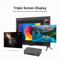Nuevo Mini PC AMD R9 7940HS/R7 7840HS con Windows 11 para Juegos, DDR4, Ethernet Dual, AMD Radeon 780M, PCIe 4.0, 2x2.5G LAN, Portátil